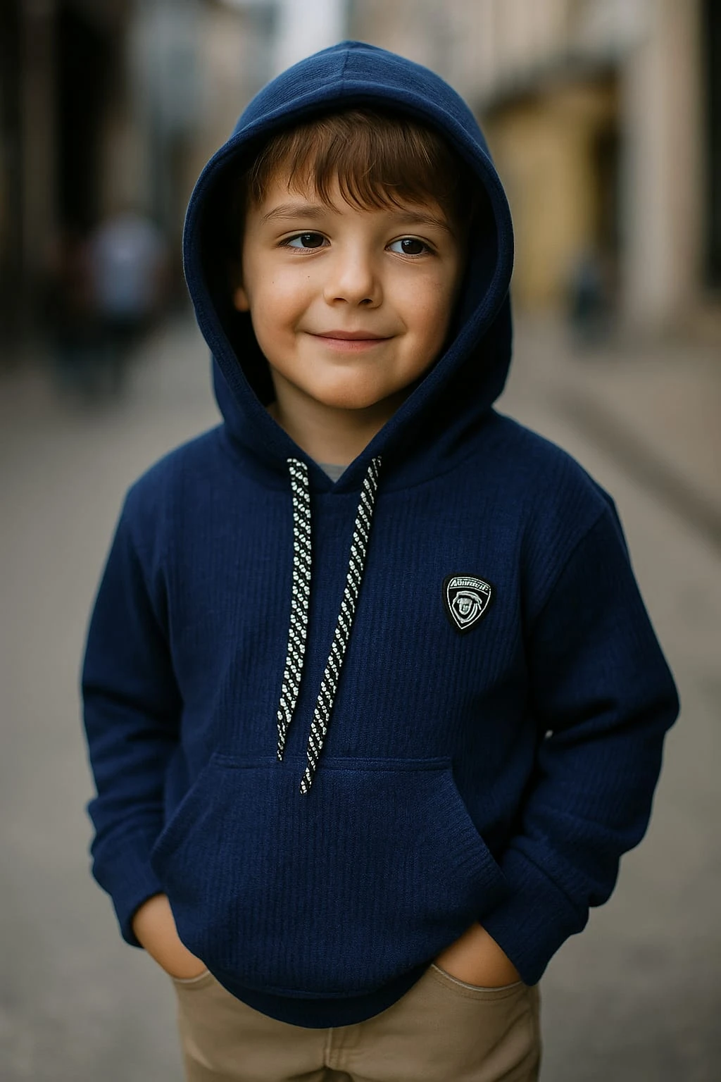 Buzo morley lanilla acanalada niños