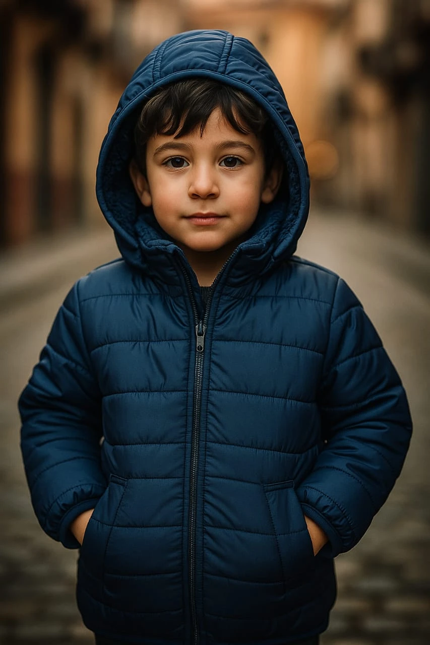 Campera con corderito niños